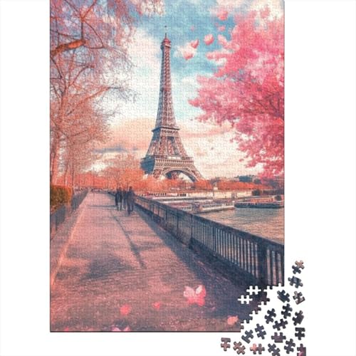 1000-teilige Holzpuzzles Für Erwachsene Eiffel Tower 1000-teiliges Puzzle, Komplexe Puzzles Für Erwachsene 1000pcs (75x50cm) von CPXSEMAZA