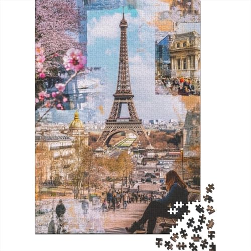 1000-teilige Holzpuzzles Für Erwachsene Eiffel Tower 1000-teiliges Puzzle, Komplexe Puzzles Für Erwachsene 1000pcs (75x50cm) von CPXSEMAZA