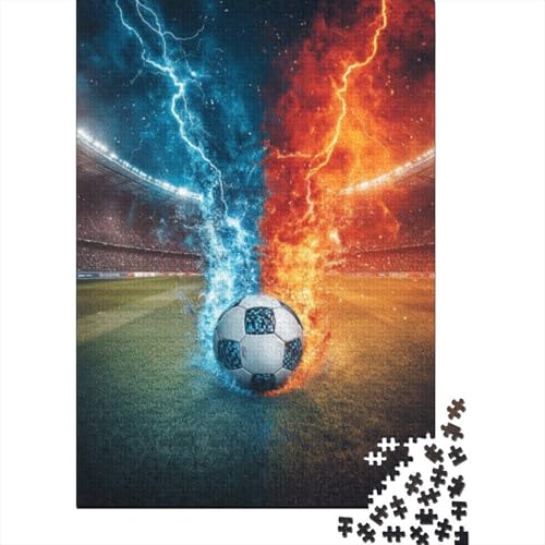 1000-teilige Holzpuzzles Für Erwachsene Football Puzzle Mit 1000 Teilen, Herausfordernde Puzzles Für Erwachsene 1000pcs (75x50cm) von CPXSEMAZA