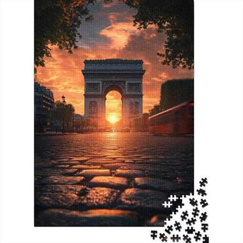 1000-teilige Holzpuzzles Für Erwachsene French Arc De Triomphe Puzzles 1000 Teile Puzzle 1000pcs (75x50cm) von CPXSEMAZA