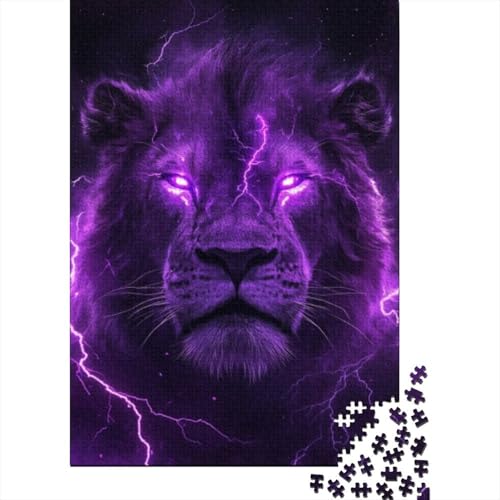 1000-teilige Holzpuzzles Für Erwachsene Lion Puzzle Mit 1000 Teilen, Herausfordernde Puzzles Für Erwachsene 1000pcs (75x50cm) von CPXSEMAZA