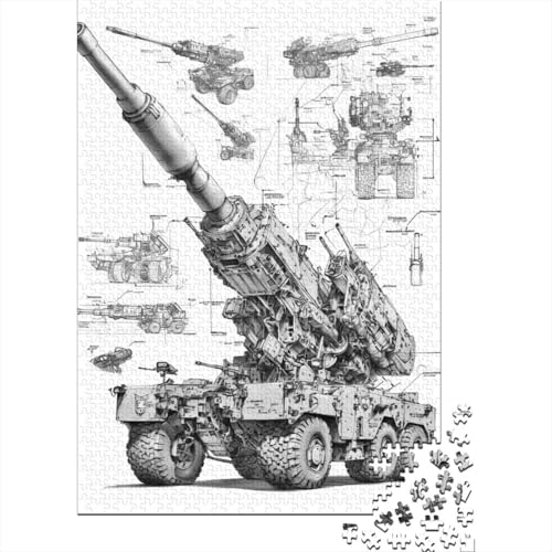 1000-teilige Holzpuzzles Für Erwachsene Military Theme Puzzle Mit 1000 Teilen, Herausfordernde Puzzles Für Erwachsene 1000pcs (75x50cm) von CPXSEMAZA