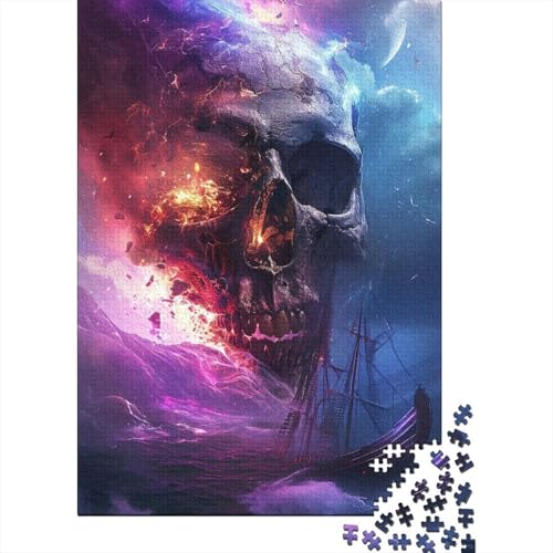 1000-teilige Holzpuzzles Für Erwachsene Skeleton Puzzles 1000 Teile Puzzle 1000pcs (75x50cm) von CPXSEMAZA