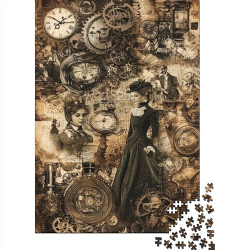 1000-teilige Holzpuzzles Für Erwachsene Steam Machine Puzzle Mit 1000 Teilen, Herausfordernde Puzzles Für Erwachsene 1000pcs (75x50cm) von CPXSEMAZA