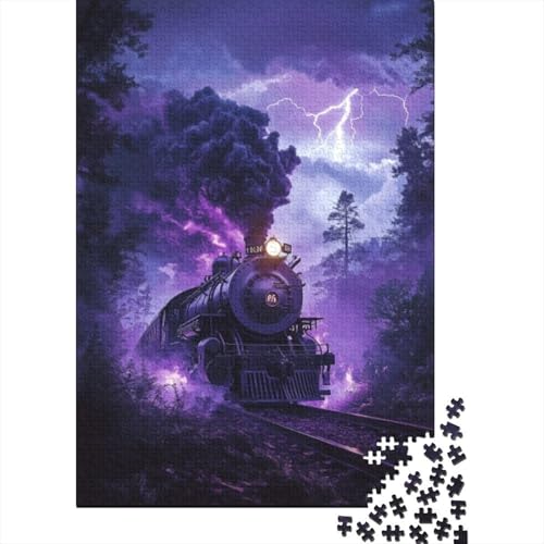 1000-teilige Holzpuzzles Für Erwachsene Steam Train 1000-teilige Puzzles, Lernspiele Für Erwachsene 1000pcs (75x50cm) von CPXSEMAZA