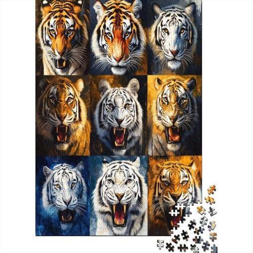 1000-teilige Holzpuzzles Für Erwachsene Tiger 1000-teiliges Puzzle, Komplexe Puzzles Für Erwachsene 1000pcs (75x50cm) von CPXSEMAZA