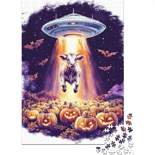 1000-teilige Holzpuzzles Für Erwachsene UFO-Cow 1000-teiliges Puzzle, Komplexe Puzzles Für Erwachsene 1000pcs (75x50cm) von CPXSEMAZA