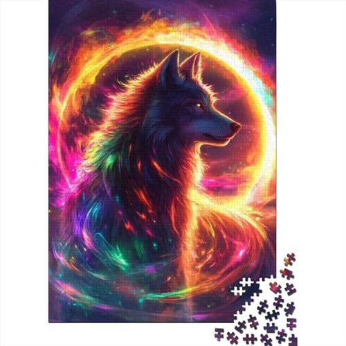 1000-teilige Holzpuzzles Für Erwachsene Wolf (31) Puzzles 1000 Teile Stressabbauende Puzzles 1000pcs (75x50cm) von CPXSEMAZA