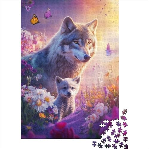 1000-teilige Holzpuzzles Für Erwachsene Wolf 1000-teiliges Puzzle, Komplexe Puzzles Für Erwachsene 1000pcs (75x50cm) von CPXSEMAZA