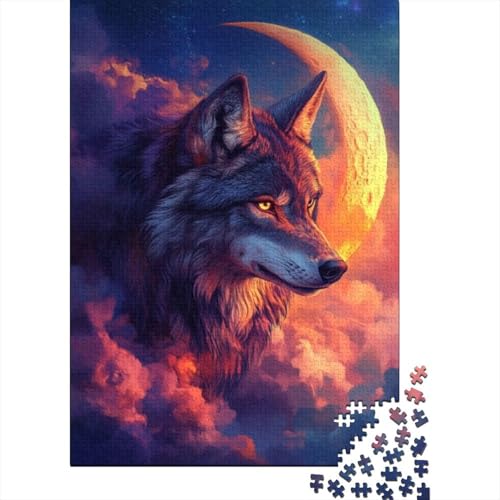 1000-teilige Holzpuzzles Für Erwachsene Wolf Puzzles 1000 Teile Puzzle 1000pcs (75x50cm) von CPXSEMAZA