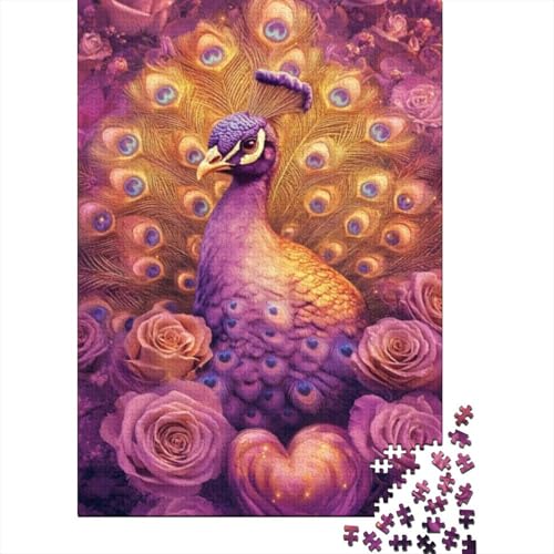 1000-teilige Puzzles Für Erwachsene Beautiful Peacock 1000 Teile Puzzle Familienpuzzle Spielzeug Puzzles 1000pcs (75x50cm) von CPXSEMAZA