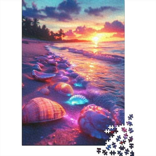 1000-teilige Puzzles Für Erwachsene Colorful Shells Puzzles 1000 Teile Stressabbauende Puzzles 1000pcs (75x50cm) von CPXSEMAZA