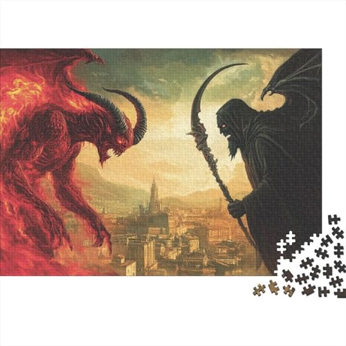 1000-teilige Puzzles Für Erwachsene Demon Puzzles Mit 1000 Teilen, Herausfordernde Puzzles Für Erwachsene 1000pcs (75x50cm) von CPXSEMAZA