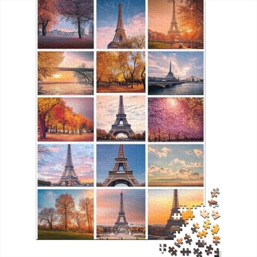 1000-teilige Puzzles Für Erwachsene Eiffel Tower 1000 Teile Puzzle Familienpuzzle Spielzeug Puzzles 1000pcs (75x50cm) von CPXSEMAZA