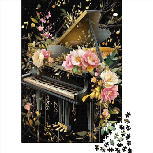 1000-teilige Puzzles Für Erwachsene Flowers Piano Puzzles 1000 Teile Familien-Puzzlespielzeug 1000pcs (75x50cm) von CPXSEMAZA