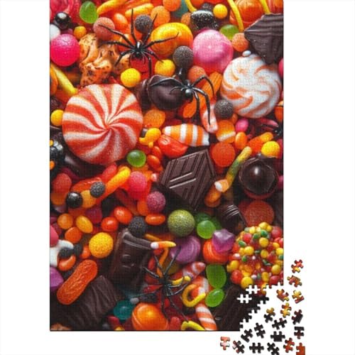 1000-teilige Puzzles Für Erwachsene Halloween Candy 1000 Teile Puzzle Familienpuzzle Spielzeug Puzzles 1000pcs (75x50cm) von CPXSEMAZA