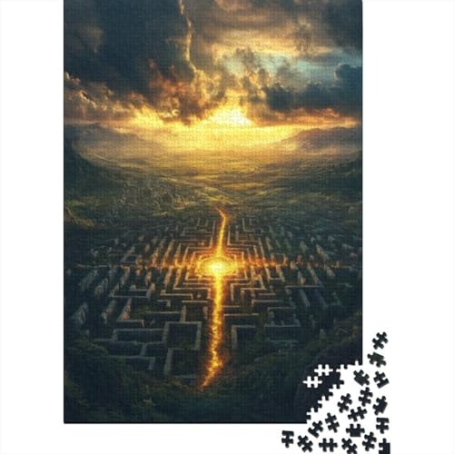 1000-teilige Puzzles Für Erwachsene Labyrinth 1000 Teile Puzzle Familienpuzzle Spielzeug Puzzles 1000pcs (75x50cm) von CPXSEMAZA