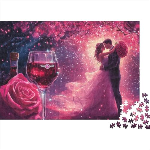 1000-teiliges Puzzle Für Erwachsene -Happy Valentine's Day. | Puzzle Für Erwachsene 1000 | Puzzle Für Erwachsene 1000 Teile | Romantic Roses Puzzle | Puzzles 1000pcs (75x50cm) von CPXSEMAZA