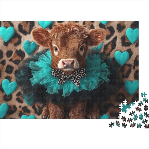 1000-teiliges Puzzle Für Erwachsene -Highland Cattle | Puzzle Für Erwachsene 1000 | Puzzle Für Erwachsene 1000 Teile | Highland Cow Puzzle | Puzzles 1000pcs (75x50cm) von CPXSEMAZA