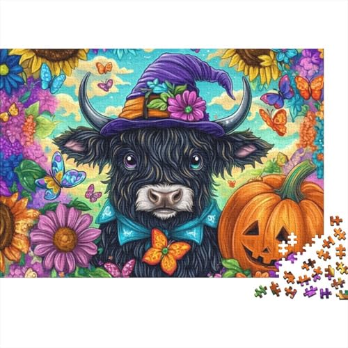 1000-teiliges Puzzle Für Erwachsene -Highland Cow | Puzzle Für Erwachsene 1000 | Puzzle Für Erwachsene 1000 Teile | Highland Cattle Puzzle | Puzzles 1000pcs (75x50cm) von CPXSEMAZA