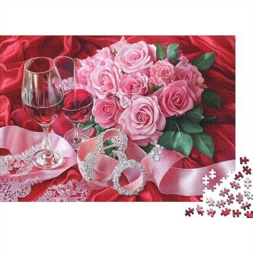 1000-teiliges Puzzle Für Erwachsene -Valentine's Day Theme | Puzzle Für Erwachsene 1000 | Puzzle Für Erwachsene 1000 Teile | Romantic Rose Puzzle | Puzzles 1000pcs (75x50cm) von CPXSEMAZA