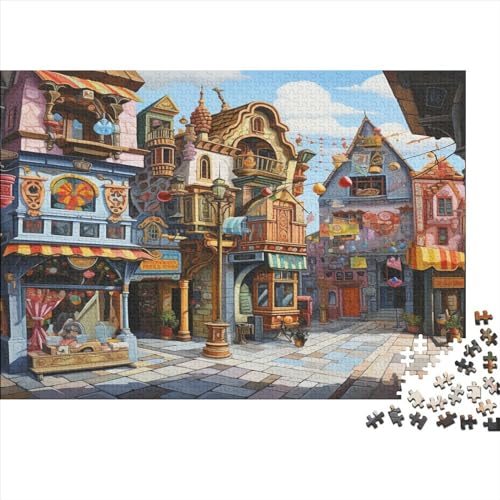 17th Century German Shop Jigsaw Puzzle Für Sohn/Kinder Familie Zusammen 1000 Schlafzimmer Dekoration Puzzles Erwachsene 1000 Stück Holz Puzzle Spiel Kinder Geschenk 1000pcs (75x50cm) von CPXSEMAZA