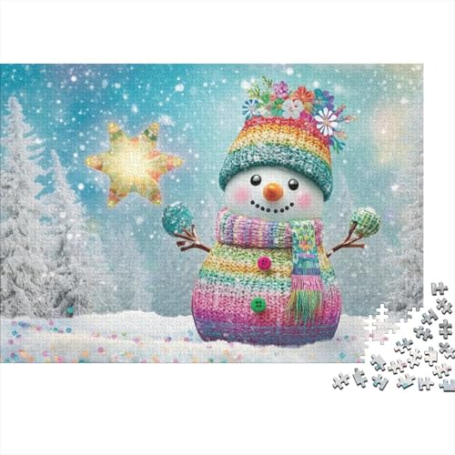 300 Stück Cute Snowman Puzzles Für Erwachsene Und Kinder Ab 12 Jahren 300pcs (40x28cm) von CPXSEMAZA