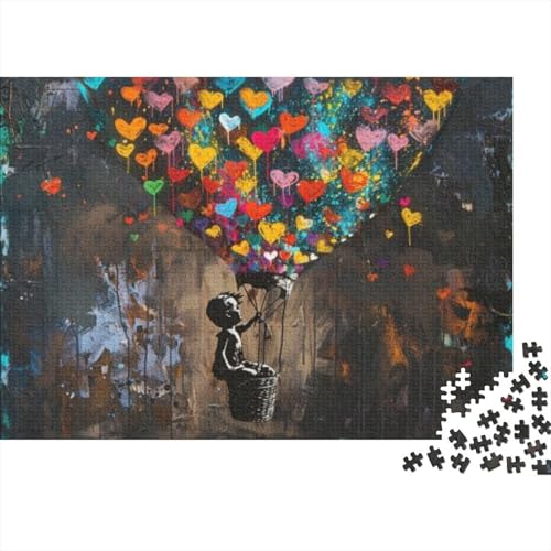 300 Teile Puzzle Für Erwachsene Doodle Balloons Puzzle Für Erwachsene, Holzpuzzle, Erwachsene Und Kinder 300pcs (40x28cm) von CPXSEMAZA