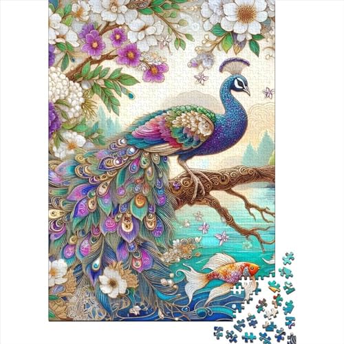 300 Teile Puzzle Für Erwachsene Peacock (7) Puzzle Für Erwachsene, Holzpuzzle, Erwachsene Und Kinder 300pcs (40x28cm) von CPXSEMAZA