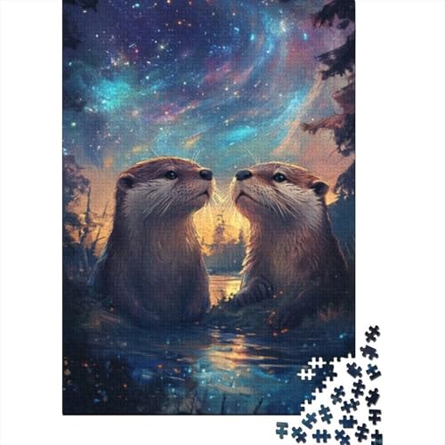 300-teilige Holzpuzzles Für Erwachsene Cute Otter 300-teilige Puzzles, Lernspiele Für Erwachsene 300pcs (40x28cm) von CPXSEMAZA