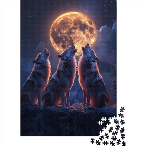 300-teilige Holzpuzzles Für Erwachsene Wolf 300-teilige Puzzles, Lernspiele Für Erwachsene 300pcs (40x28cm) von CPXSEMAZA