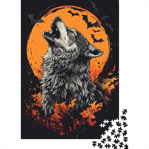 300-teilige Holzpuzzles Für Erwachsene Wolf Puzzles 300 Teile Puzzle 300pcs (40x28cm) von CPXSEMAZA