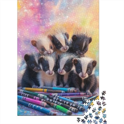 300-teilige Puzzles Für Erwachsene Cute Skunk 300-teilige Puzzles Für Erwachsene 300pcs (40x28cm) von CPXSEMAZA