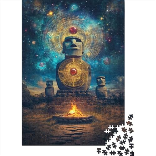 300-teilige Puzzles Für Erwachsene Easter Island Statues 300-teiliges Puzzle, Herausfordernde Puzzles Für Erwachsene 300pcs (40x28cm) von CPXSEMAZA