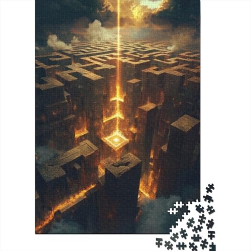 300-teilige Puzzles Für Erwachsene Labyrinth Puzzles Mit 300 Teilen, Herausfordernde Puzzles Für Erwachsene 300pcs (40x28cm) von CPXSEMAZA