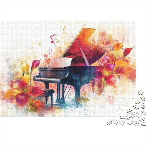 300-teilige Puzzles Für Erwachsene Piano Puzzles 300 Teile Stressabbauende Puzzles 300pcs (40x28cm) von CPXSEMAZA