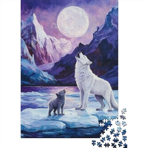 300-teilige Puzzles Für Erwachsene Wolf Puzzles 300 Teile Familien-Puzzlespielzeug 300pcs (40x28cm) von CPXSEMAZA