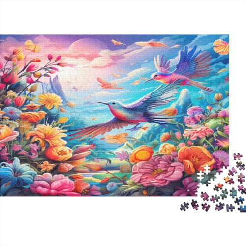 3D Birds and Flowers Puzzles Für Erwachsene 1000-teilige Puzzles Für Erwachsene Anspruchsvolles Spiel Ungelöstes Puzzle 1000pcs (75x50cm) von CPXSEMAZA