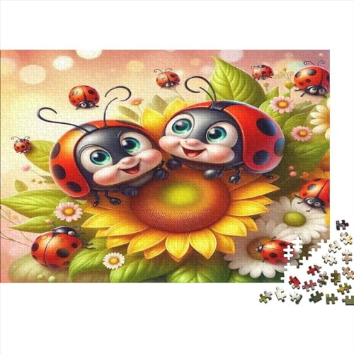 3D Cute Ladybug Puzzles Für Erwachsene 300-teilige Puzzles Für Erwachsene Anspruchsvolles Spiel Ungelöstes Puzzle 300pcs (40x28cm) von CPXSEMAZA