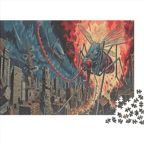 3D-Puzzle 500 Teile Für Erwachsene Alien Mosquito 500-teiliges Puzzle Lernspiele Heimdekorationspuzzle 500pcs (52x38cm) von CPXSEMAZA