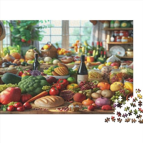 3D-Puzzle 500 Teile Für Erwachsene Vegetable and Fruit 500-teiliges Puzzle Lernspiele Heimdekorationspuzzle 500pcs (52x38cm) von CPXSEMAZA