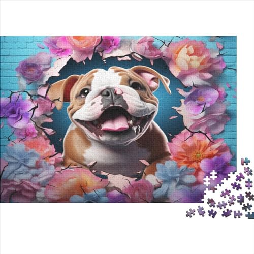 3D-Puzzle Für Erwachsene 300 Teile Cute Pug Geschenkideen Für Puzzles Für Erwachsene 300pcs (40x28cm) von CPXSEMAZA