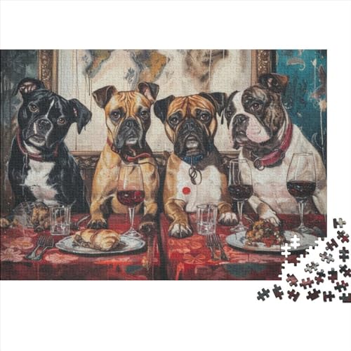 3D-Puzzle Für Erwachsene 300 Teile Dog's Dinner Geschenkideen Für Puzzles Für Erwachsene 300pcs (40x28cm) von CPXSEMAZA