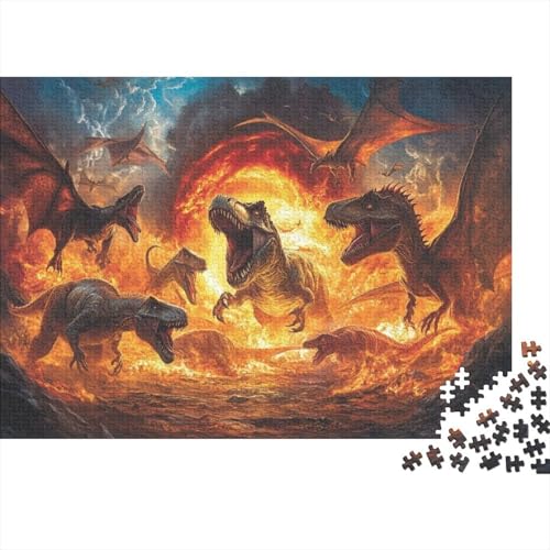 500 Teile Puzzle Für Erwachsene Dinosaur Puzzle Für Erwachsene, Holzpuzzle, Erwachsene Und Kinder 500pcs (52x38cm) von CPXSEMAZA