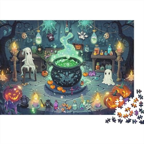 500 Teile Puzzle Für Erwachsene Happy Halloween Puzzle Für Erwachsene, Holzpuzzle, Erwachsene Und Kinder 500pcs (52x38cm) von CPXSEMAZA