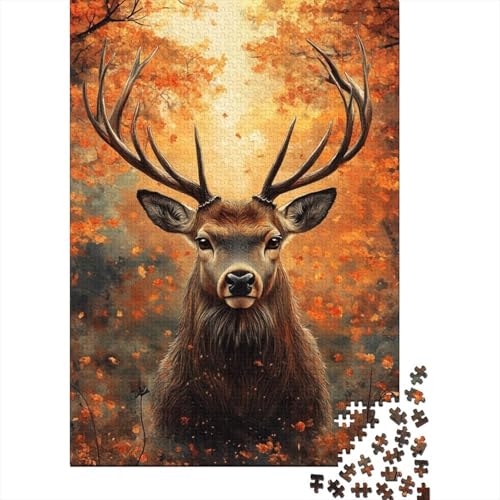 500-teilige Puzzles Für Erwachsene Deer Puzzles 500 Teile Familien-Puzzlespielzeug 500pcs (52x38cm) von CPXSEMAZA