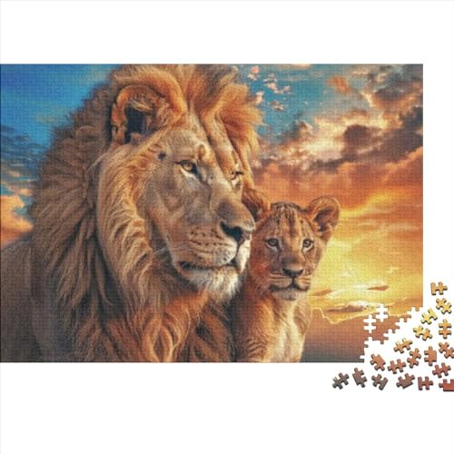 African Lion Puzzles 300 Teile Für Erwachsene Puzzles Für Erwachsene 300 Teile Puzzle Lernspiele Heimdekoration Puzzle 300pcs (40x28cm) von CPXSEMAZA