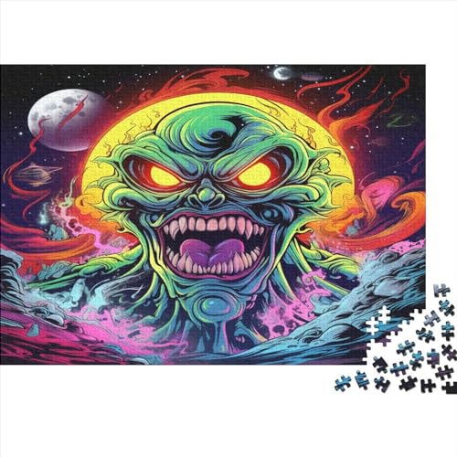 Alien Creature Puzzles Für Erwachsene 300-teilige Puzzles Für Erwachsene. Anspruchsvolles Spiel 300pcs (40x28cm) von CPXSEMAZA