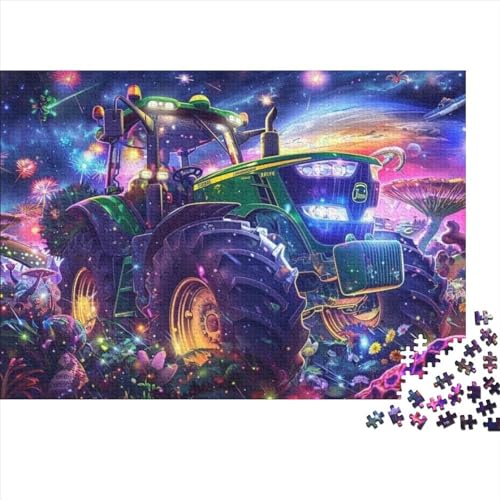 Alien Tractor Puzzle 1000 Teile 1000-teiliges Puzzlespiel Geschicklichkeitsspiel Für Die Ganze Familie Erwachsenenpuzzle Ab 12 Jahren 1000pcs (75x50cm) von CPXSEMAZA