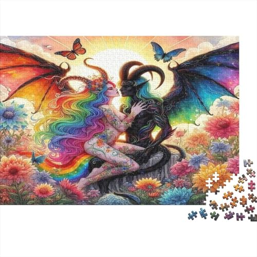 Angels and Demons Puzzle, 300 Teile Puzzle, Erwachsene Puzzle, Einzigartiges Puzzle, Familienpuzzle, Denkspiel 300pcs (40x28cm) von CPXSEMAZA